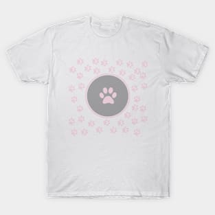 pink footprint T-Shirt